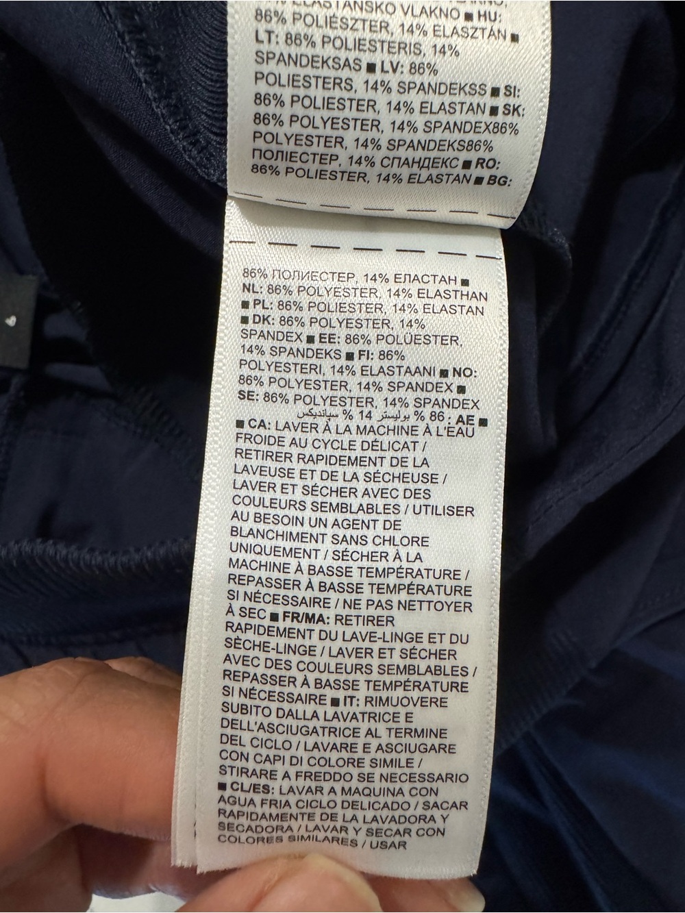 Athleta Brooklyn Ankle Pant Navy Mid Rise Travel Career Pants 6 - Picture 7 of 7